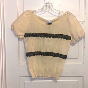 RED Valentino Cream Sweater Sz S